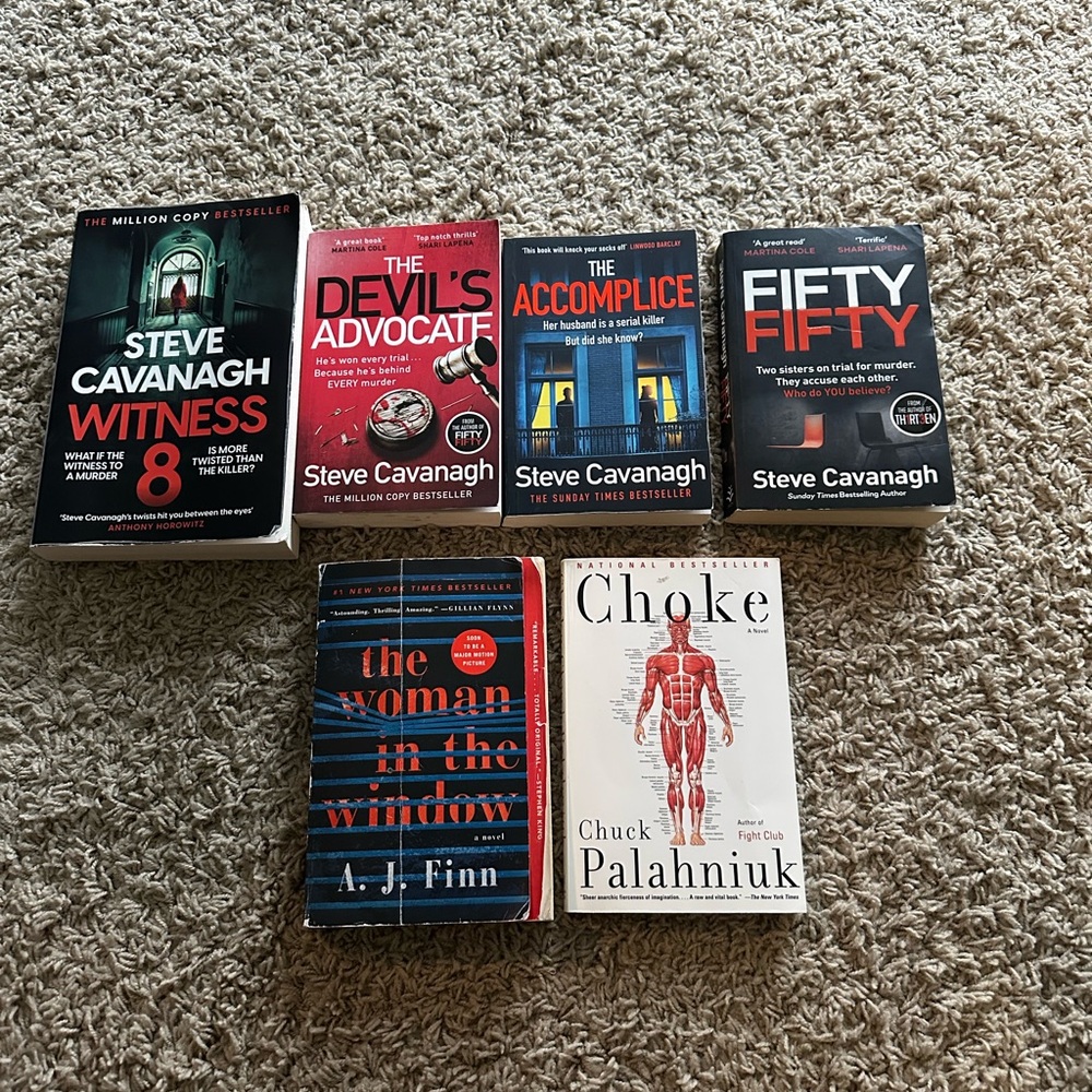 Set of Five Mystery and Thriller Books